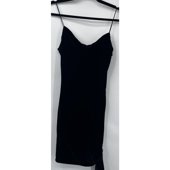 Cinq A Sept Ryder Black Velvet Mini Dress Women's Size 0 - Picture 9 of 15